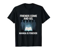 Estampado Friends Come & Go Manga Forever Bold en contraste Camiseta