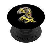 Estampado gráfico de Dinosaurio con diseño de arqueología PopSockets PopGrip Adhesivo