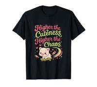 Estampado Kawaii Skateboard Pig Anime Chaos Camiseta