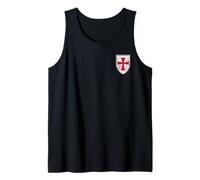 Estampado lateral del escudo de los Caballeros Templarios con forma de cruz y cruzadas Camiseta sin Mangas