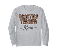 Estampado Leopardo Scottish Terrier Mama Scottie Terriers Manga Larga