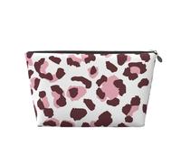 Estampado Leopardo Sin Costura Rosa Animales Africanos, Bolsa de artículos de tocador Bolsa de Maquillaje Bolsa de cosméticos Bolsa de artículos de tocador de Viaje portátil