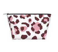 Estampado Leopardo Sin Costura Rosa Animales Africanos, Bolsa de artículos de tocador Bolsa de Maquillaje Bolsa de cosméticos Bolsa de artículos de tocador de Viaje portátil