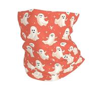 Estampado Lindo De Fantasma Blancos Polainas De Cuello 26X30Cm Impreso Cuello Pañuelo Respirable Pasamontañas para Yoga Hombre Correr
