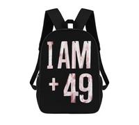 Estampado Mochilas Instituto Tengo Más De 49 Años Mochilas Escolares Impermeable Bolsa De Deporte para Adolescente, Escolar, Escuela, 42X32X14Cm
