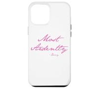 Estampado Rosa con la Escritura a Mano de Darcy con más Ardor de Jane Austen Carcasa para iPhone 12 Pro MAX