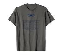 Estampado Skye Boat Song Dragonfly Azul Marino Camiseta
