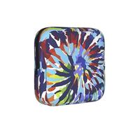Estampado Tie-Dye psicodélico,Bolsas para Guardar compresas sanitarias, Bolsas para la menstruación para Mujeres y Adolescentes.