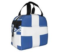 Estampado Vintage Greece Emblema Nacional Bolsas Almuerzo Lonchera Nevera Niños Reutilizable Tote Unisex Bandolera Almuerzo Aislado Para Exterior Picnic Trabajo Escuela Acampada