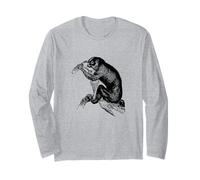 Estampado Vintage Slow Loris Manga Larga