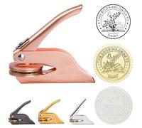 Estampador de libros personalizado para regalo de boda, sello personalizado con logotipo para sobres de libros, servilletas, tarjeta de invitación (oro rosa)