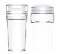 Estampador de Uñas para Diseño Francés - 4 Piezas Estampador de Diseño para Uñas con Raspador | Utensilio Para Cuidado De Manos Para Vacaciones Bodas Spa Novias Viajes Diarios Salón Fiestas De