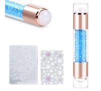Estampador de Uñas Silicona, Kit Nail Art Stamper, Sello para Nail Art,Sellos Uñas de Doble Cabeza, French Nail Stamp para Uñas de Belleza DIY, Accesorios para Impresión de Uñas