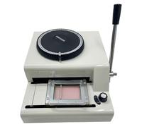 Estampadora de tarjetas de PVC Impresora de tarjetas de PVC, impresora de 72 caracteres, manual de máquina de estampación for identificación VIP