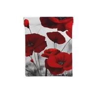 Estampados de Flores de Amapola roja, Squeeze Top Wallet Bolsa de Almacenamiento para Mujer Monedero pequeño Bolsa de Cambio