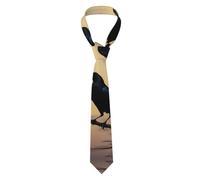 Estampados De Pájaros Cuervos Negro Corbatas De Hombre Divertida Corbatas Elegante Corbata De Hombre Para Formal Celebraciones Negocios
