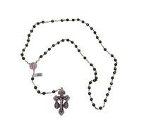 Estampería San José Rosario de la Cruz del Perdón Original con Piedra de Hematite Genuina