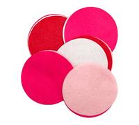 Están nunca después de 5 "fieltro círculos (color Combo Pack con blanco, rosa, rosa claro, rojo