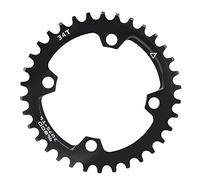 estándar 96BCD (la distancia central del perno es de 96 mm)(34T),Anillo de cadena de reparación de plato de aleación de aluminio redondo estrecho y ancho para bicicleta de monta?a, Plato de bici