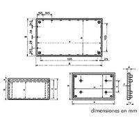 Estándar plastic housings 146280 velleman carcasa, abs, 215 mm de anc