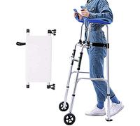 Estándar plegable, vertical resistente con reposabrazos y asiento, altura ajustable, liviano, médico para decoración de personas mayores/discapacitadas/personas más bajas