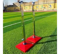 Estándares de salto altos móviles con barra de medición, soportes de entrenamiento de aluminio ajustables de 1 a 7 pies para competición de atletismo de pista y campo