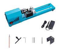 Estándares de tornos de herramientas 未处理 Mini Lathe Beads Polisher Machine DIY Machining for Table Woodworking Wood DIY Tool Lathe Standard Set DC 12V-24V 150W Woodworking Model Making Drilling
