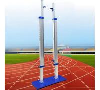 Estándares portátiles de salto alto, soportes de entrenamiento de aluminio ajustables de 1 a 7.5 pies para pista y campo, competencia duradera y uso escolar