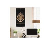 Estandarte De Pared Hogwarts De Harry Potter 47x95 Cm Negro