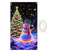 Estandarte Para Puerta De Navidad 178x89 cm Cartel Fluorescente