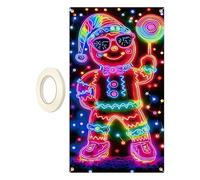 Estandarte Para Puerta De Navidad 178x89 cm Cartel Fluorescente