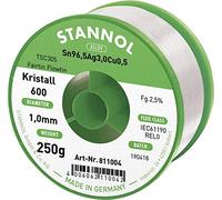 Estaño de soldadura sin plomo Stannol Kristall 600 Fairtin 811004 Sn3.0Ag0.5Cu sin plomo 250 g 1.0 mm 1 pc(s)
