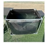 Estanque de acuario plegable con panel de visualización transparente y válvula de drenaje, lona de PVC, marco de acero, ideal para la cría de peces y camarones,