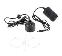 Estanque de Fuente de Agua LED Colorido Mist Maker con Adaptador de Corriente para Fuentes de Interior y Exterior (Enchufe europeo 220V)