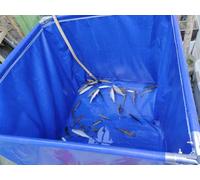 Estanque de Lona para Peces, Piscina elevada para Patio, Estanque de Lona de PVC con Estructura de Acero para cría en embalse doméstico, Piscinas Summer Waves/Piscinas Grandes Familiares par
