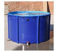 Estanque de peces circular de PVC plegable al aire libre, depósito de almacenamiento de agua para riego, lona duradera
