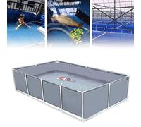 Estanque de peces de lona de PVC - Tanque de agua temporal para criar koi, gran piscina de acuicultura con soporte