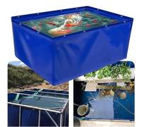 Estanque de peces de PVC con drenaje, agua de emergencia y sequía, piscina multiusos para jardín y agricultura