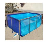 Estanque de peces plegable, acuario independiente interior, forro de lona de PVC flexible con marco de acero y panel de visualización para criar koi y peces dorados