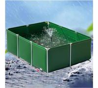 Estanque de peces portátil con válvula de drenaje, tanque de agua grande para acuicultura, ideal para la cría de koi y tortugas