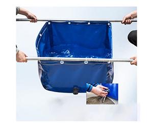 Estanque de peces portátil, tanque de almacenamiento de agua plegable, piscina de acuicultura de lona duradera para riego de jardín y hábitats de koi