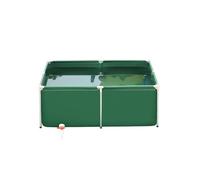Estanque Elevado de Gran tamaño: Estanque Flexible de Lona de PVC con Estructura de Acero galvanizado, Ideal para la cría de Peces al Aire Libre, la hidroponía y Elementos acuáticos. Estanqu
