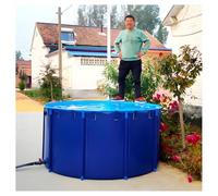 Estanque grande para acuarios, Estanque de peces PVC azul 1,5 x 0,6 m