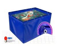 Estanque grande para acuarios, Lona de PVC for piscina, estanque, acuario, pecera, exterior, azul, 0,5 mm(1x2.7x1m)