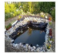 Estanque Prefabricado HDPE Pond Liner 0,35mm Reforzado Impermeable Plegable Lona Estanque (Color : Black, Size : 4x5m)