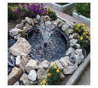 Estanque Prefabricado Reforzado Impermeable Resistente Durable Tela Impermeable Tejado, 0.35mm HDPE Garden Pond Irrigación Planter Box (Color : Black, Size : 1x2m)