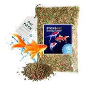 Estanque Sticks Mix Multicolor, 50 Litros (5 x 10 L), Pienso Completo Premium, Alimento para Peces de Colores y Koi, para Estanques
