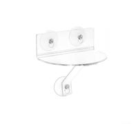 Estante acrílico para plantas con ventosas, vidrio flotante transparente para especias de cocina o exhibición de suculentas de baño, organizador de umbral transparente (uno)