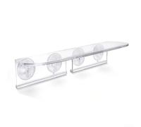 Estante acrílico para ventanas con soporte de ventosa para cultivar plantas pequeñas sin taladrar ni dañar la pared (1 unidad)