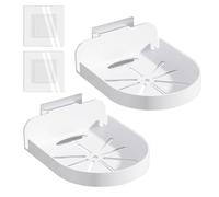 Estante Adhesivo para Cámara - Plataforma de para Monitor de 15 cm, Estable para Dispositivo de Seguridad | Organizador de Pared sin daños, de vigilancia de instalación sencill